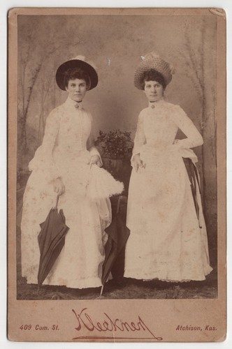 Antique cabinet card kleckner - antique,